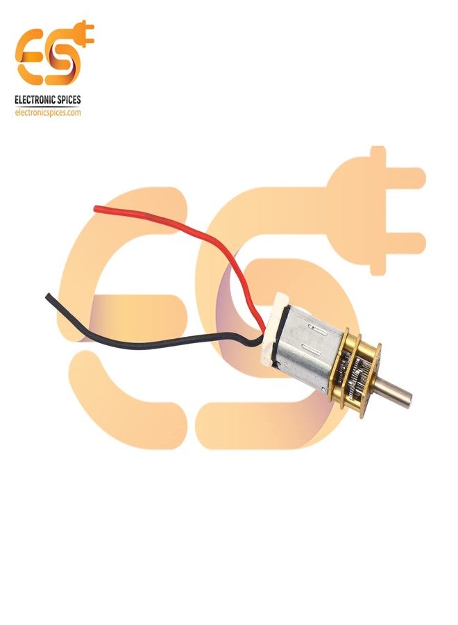 إلكترونيك سبايسس محرك إلكتروني صغير ذو تروس معدنية، يعمل بجهد 12 فولت تيار مستمر وسرعة 600 دورة في الدقيقة، من نوع Electronic Spices N20 - Image 2